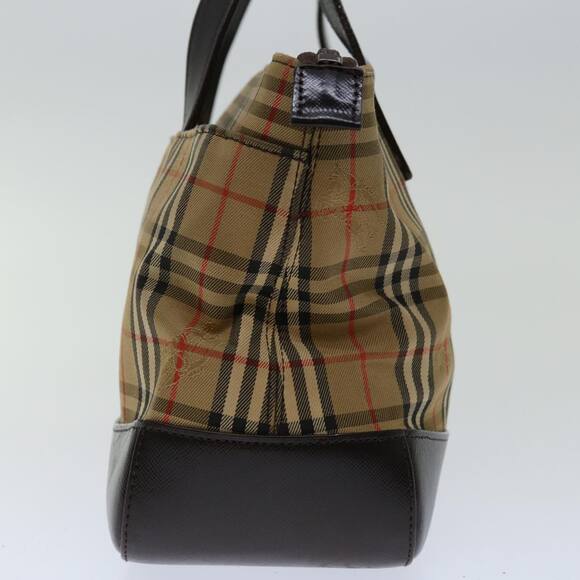 Burberry Nova Check Hand Bag Canvas Beige - Picture 4 of 16